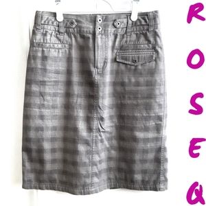 4/20$ Columbia gray glen check plaid cargo skirt